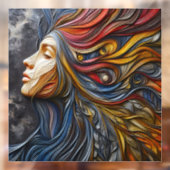 傲慢な窓を抱えた女性のポートレート ウィンドウサイン (シート2)