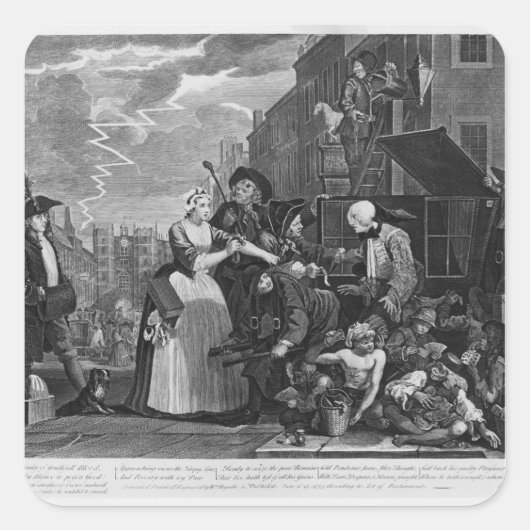 債務で逮捕される スクエアシール (正面)