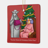 債務のおもしろい幽霊過去休日オーナメント セラミックオーナメント (左)