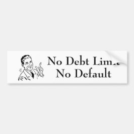 債務上限なし、デフォルトなし バンパーステッカー