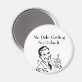 債務上限なし、デフォルトなし マグネット (正面/裏面)