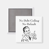 債務上限なし、デフォルトなし マグネット (正面/裏面)