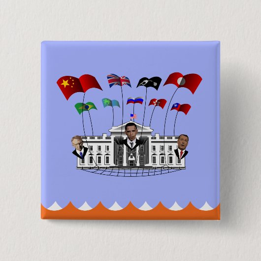 債務上限フェイルクジラ – ボタン 缶バッジ (正面)