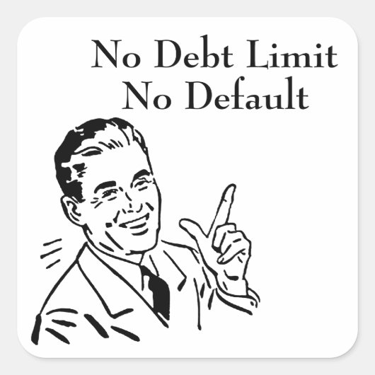 債務制限なし、デフォルトなし スクエアシール (正面)