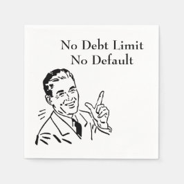 債務制限なし、デフォルトなし スタンダードカクテルナプキン