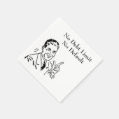 債務制限なし、デフォルトなし スタンダードカクテルナプキン (角)