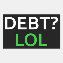 債務残高 長方形シール