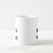 傷あなた自身は行きます コーヒーマグカップ (中央)