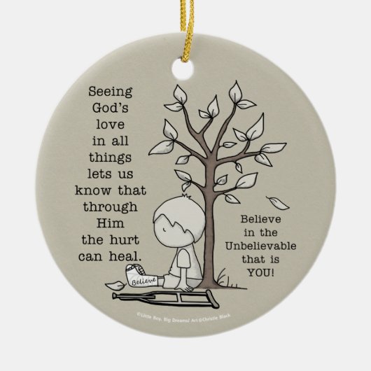 傷が治る セラミックオーナメント (正面)