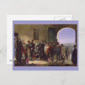 傷ついたスクタリを受け取るフィレンツェのナイチンゲール ポストカード (正面/裏面)