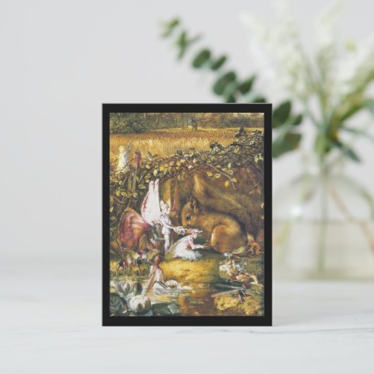 傷ついたリス ポストカード (スタンド正面)