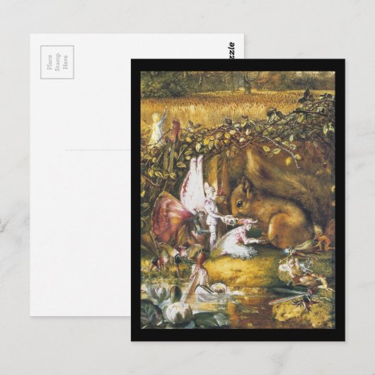 傷ついたリス ポストカード (正面/裏面)