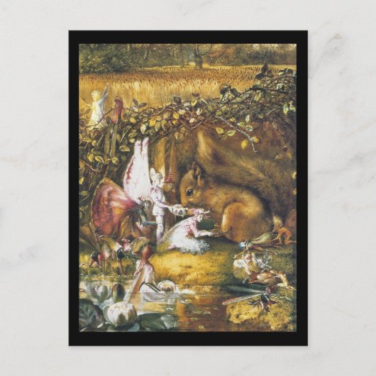 傷ついたリス ポストカード (正面)