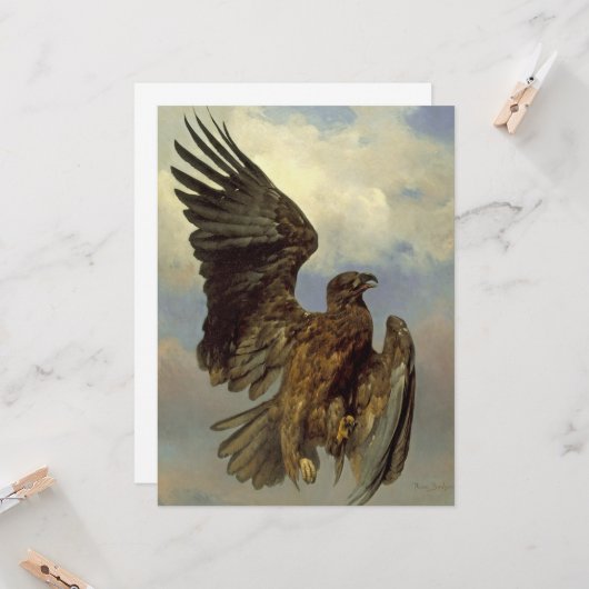 傷ついたワシ(Rosa Bonheur) カード (正面/裏面インサイチュ)