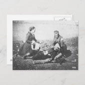 傷ついた人の世話をするナース ポストカード (正面/裏面)