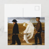 傷ついた天使はヒューゴ絵を描・シムバーグ, 1903 ポストカード (正面/裏面)