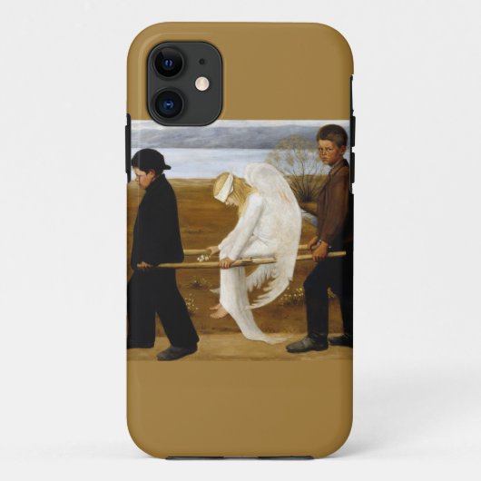傷ついた天使はヒューゴ絵を描・シムバーグ, 1903 Case-Mate iPhoneケース (裏面)
