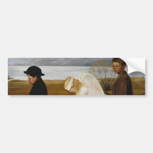 傷ついた天使 バンパーステッカー (正面)