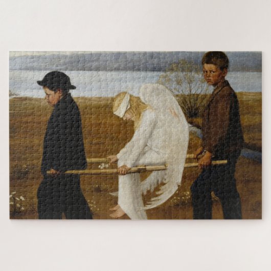 傷ついた天使（ヒューゴ・シンバーグ著） ジグソーパズル (横)