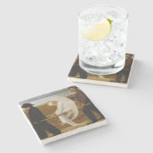 傷ついた天使（ヒューゴ・シンバーグ著） ストーンコースター (横)