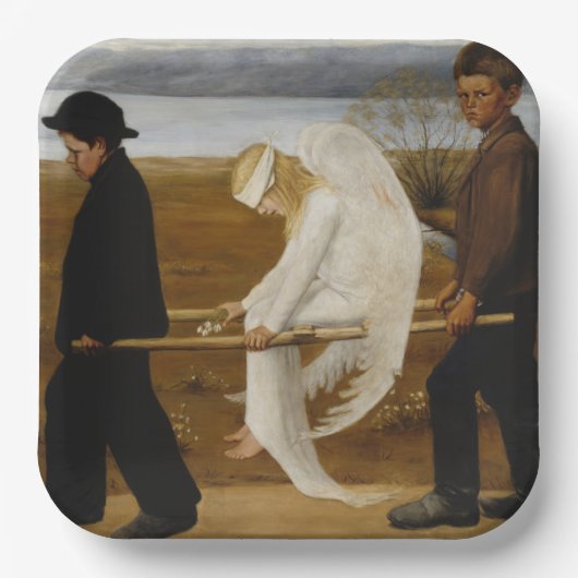 傷ついた天使 ペーパープレート (正面)