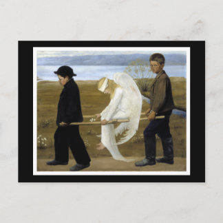 傷ついた天使 ポストカード