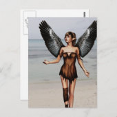 傷ついた天使 ポストカード (正面/裏面)