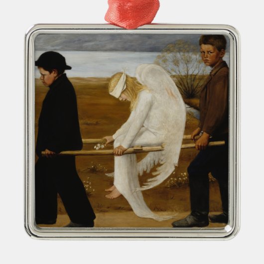 傷ついた天使 メタルオーナメント (正面)