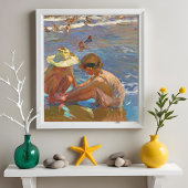 傷ついた足ジョアシンソローラ ポスター