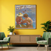 傷ついた足ジョアシンソローラ ポスター