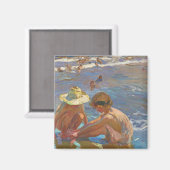 傷ついた足ジョアシンソローラ マグネット (正面/裏面)