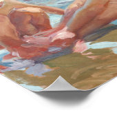 傷ついた足ホアキンスペインのソロラ印象派 ポスター (角)