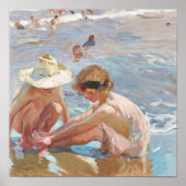 傷ついた足ホアキンスペインのソロラ印象派 ポスター (正面)