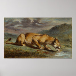 傷ついた雌ライオン ポスター