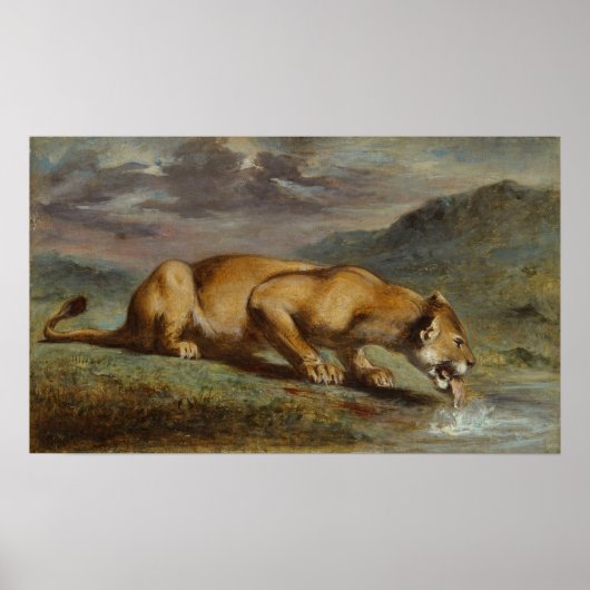 傷ついた雌ライオン ポスター (正面)