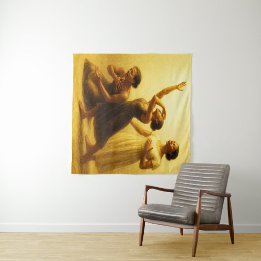 「傷ついた」壁タペストリー タペストリー (インサイチュ(横))