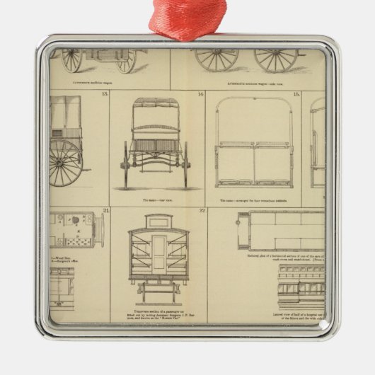 傷ついている病人の心配 メタルオーナメント (正面)