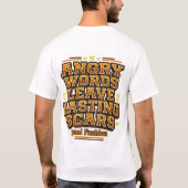 傷つく言葉は深い傷を残す Tシャツ (裏面)