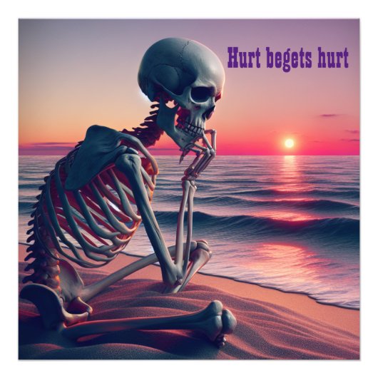 傷つく | フォトプリント            (正面)