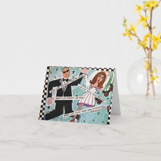 傷つけられたことがないような無難な愛 カード (黄色い花)