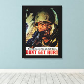 傷つけるな キャンバスプリント (インサイチュ (ウッドフロア))