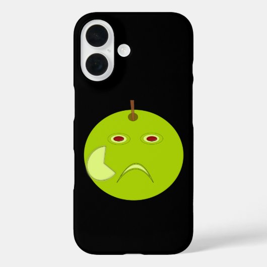 傷のある悪魔のリンゴ ハロウィン Case-Mate iPhoneケース (裏面)