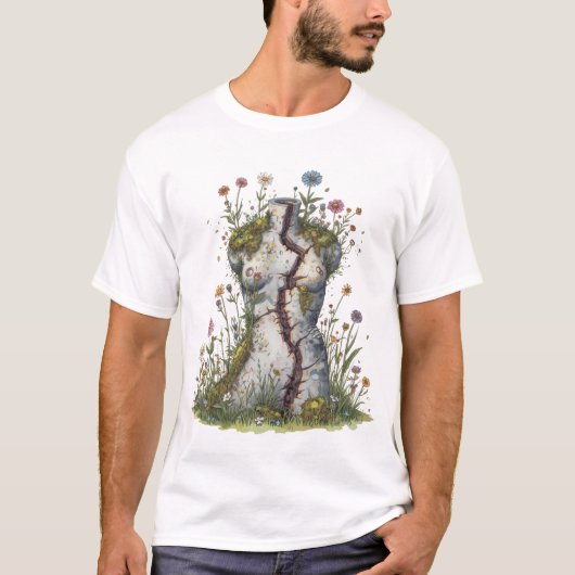傷の周りの成長 Tシャツ (正面)