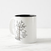 傷は直ることができます ツートーンマグカップ (正面左)