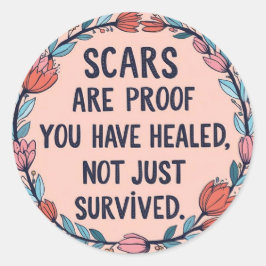 傷は証明シールである ラウンドシール