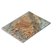 傷やひび割れのある金属テクスチャ。ヴィンテージ ノートブック (左側)