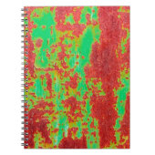 傷やひび割れ効果を持つ金属テクスチャ、 ab ノートブック (正面)