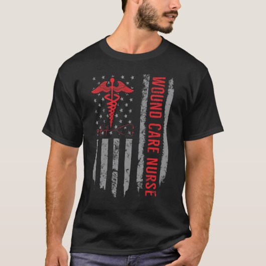 傷ケア看護師 Rn または看護師 Tシャツ (正面)