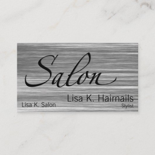 傷付けられたサロン 名刺 (正面)