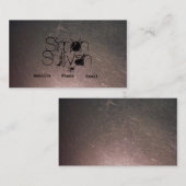 傷付けられたステンレス製の名刺 名刺 (正面/裏面)